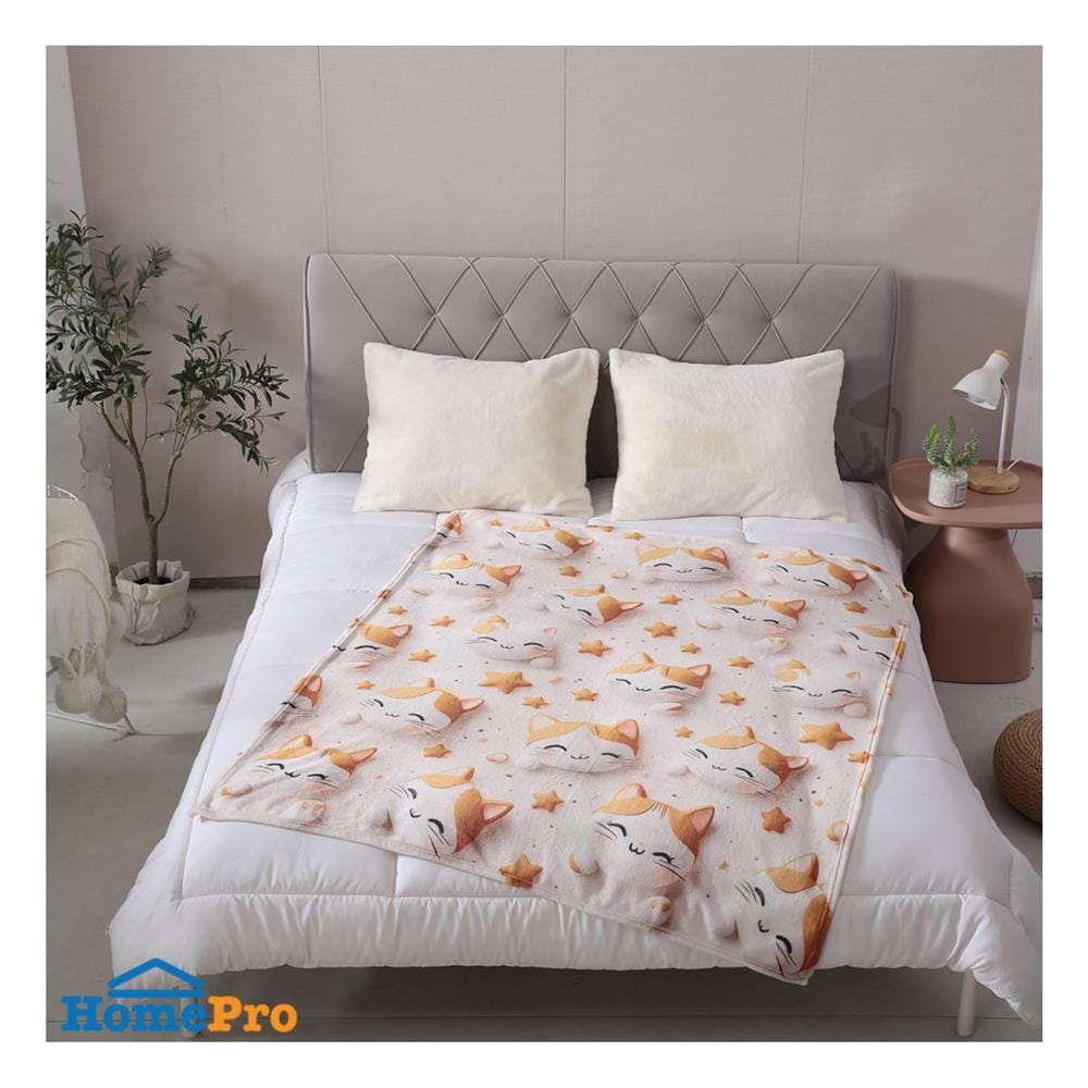ผ้าห่ม SNAZZ 3D MIU 50x60 นิ้ว สี BROWN