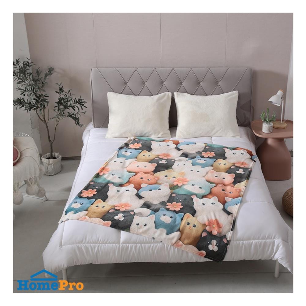 ผ้าห่ม SNAZZ 3D TORA 50X60 นิ้ว สี MIX COLOR