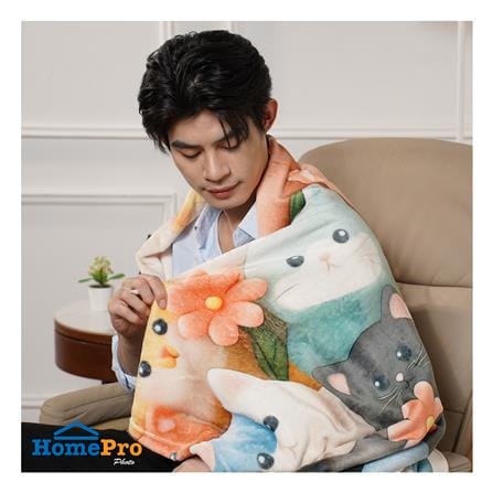 ผ้าห่ม SNAZZ 3D TORA 50X60 นิ้ว สี MIX COLOR_4
