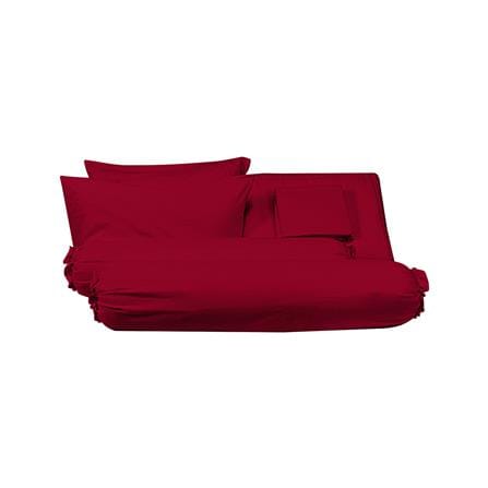 ชุดผ้าปูที่นอน 6 ฟุต (ชุด 6 ชิ้น) PICASSO SMILE สี BURGUNDY_2