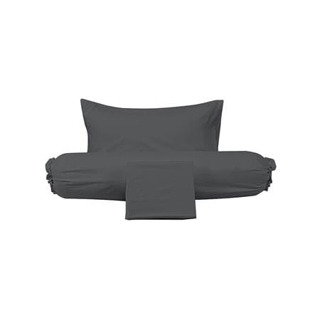 ชุดผ้าปูที่นอน 3.5 ฟุต (ชุด 3 ชิ้น) PICASSO SMILE สี DARK GREY_2