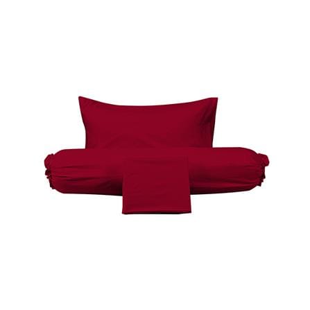 ชุดผ้าปูที่นอน 3.5 ฟุต (ชุด 3 ชิ้น) PICASSO SMILE สี BURGUNDY_2