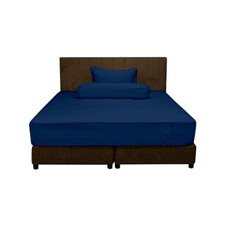 ชุดผ้าปูที่นอน 3.5 ฟุต (ชุด 3 ชิ้น) PICASSO SMILE สี NAVY BLUE_1