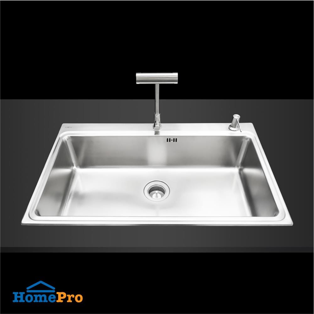 ซิงค์ฝัง 1 หลุม MEX BIX85BM-MF 86 ซม. สีเงิน
