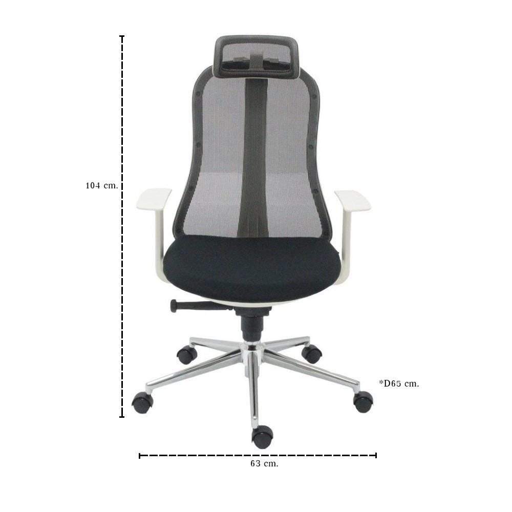 เก้าอี้สำนักงาน KONCEPT LEEAUN 19217289 สีดำ/ขาว