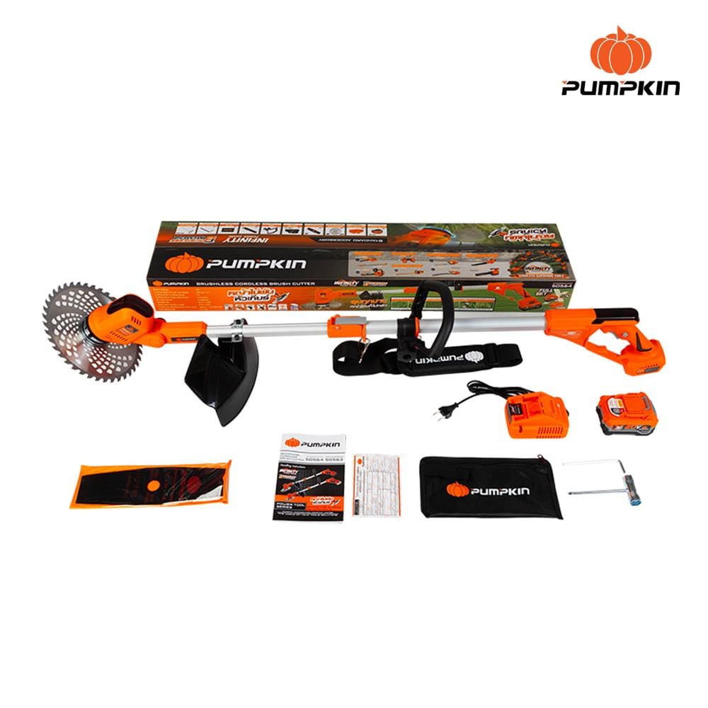 เครื่องตัดหญ้าไร้สาย (พร้อมแบตเตอรี่) PUMPKIN INF-946BCB 20 โวลต์