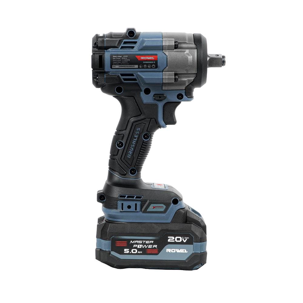 บล็อคกระแทกไร้สาย (พร้อมแบตเตอรี่) ROWEL DIW800RX-S 20 โวลต์
