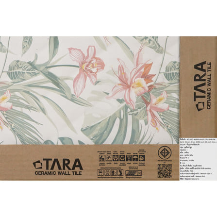 กระเบื้องผนัง 10x16 นิ้ว TARA ซอฟท์ การ์เด้น ขาว PM 1 ตร.ม._8
