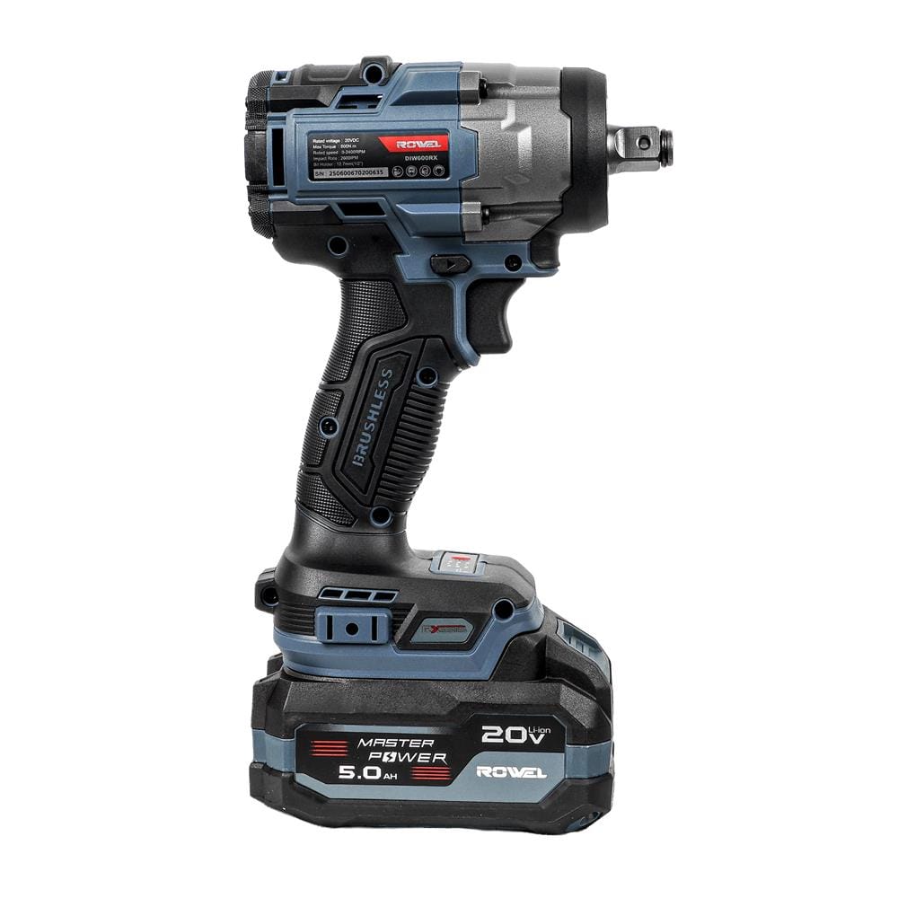 บล็อกกระแทกไร้สาย (พร้อมแบตเตอรี่) ROWEL DIW600RX-S 20 โวลต์