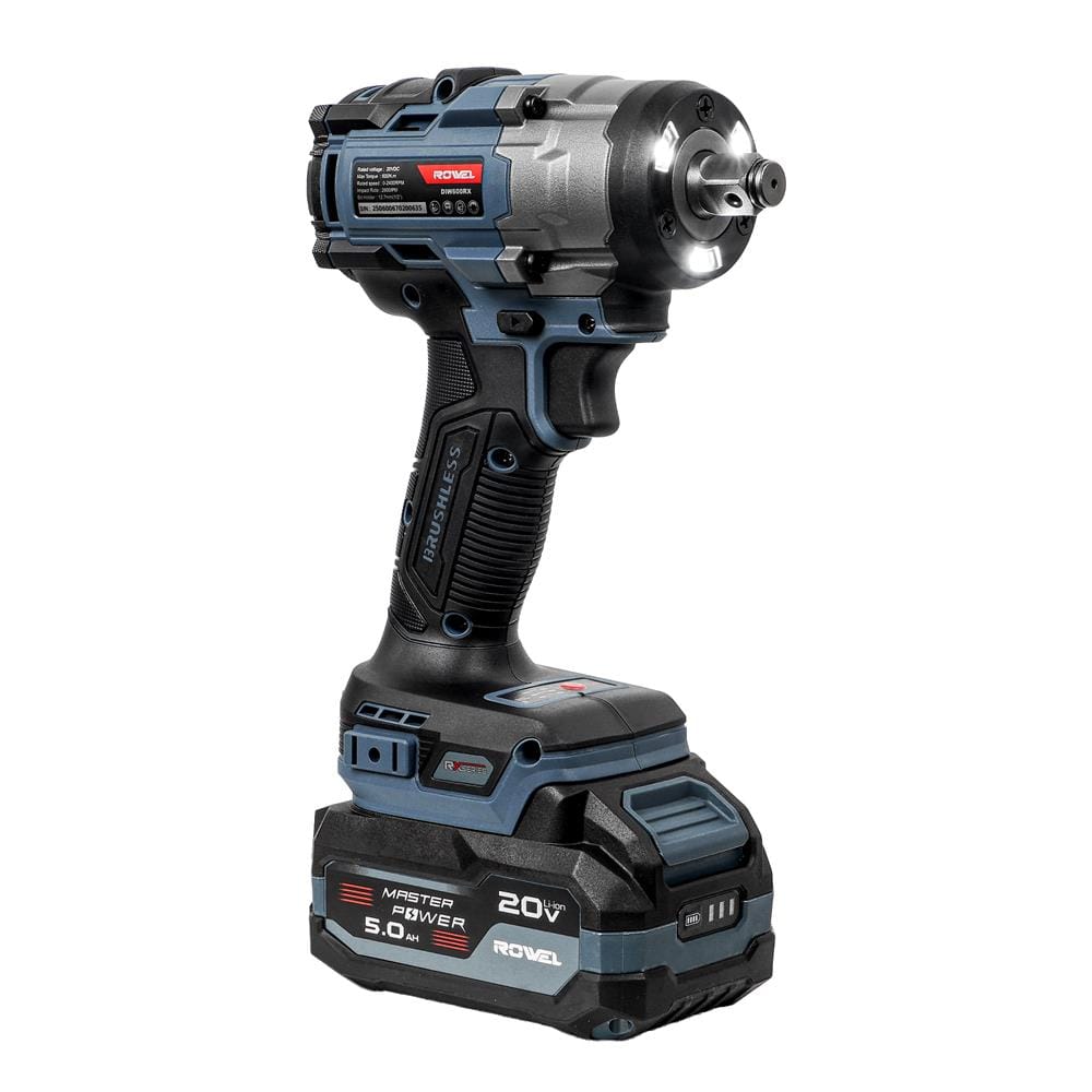 บล็อกกระแทกไร้สาย (พร้อมแบตเตอรี่) ROWEL DIW600RX-S 20 โวลต์