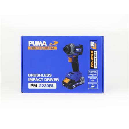 ไขควงกระแทกไร้สาย (พร้อมแบตเตอรี่) PUMA PM-2230BL 20 โวลต์_4