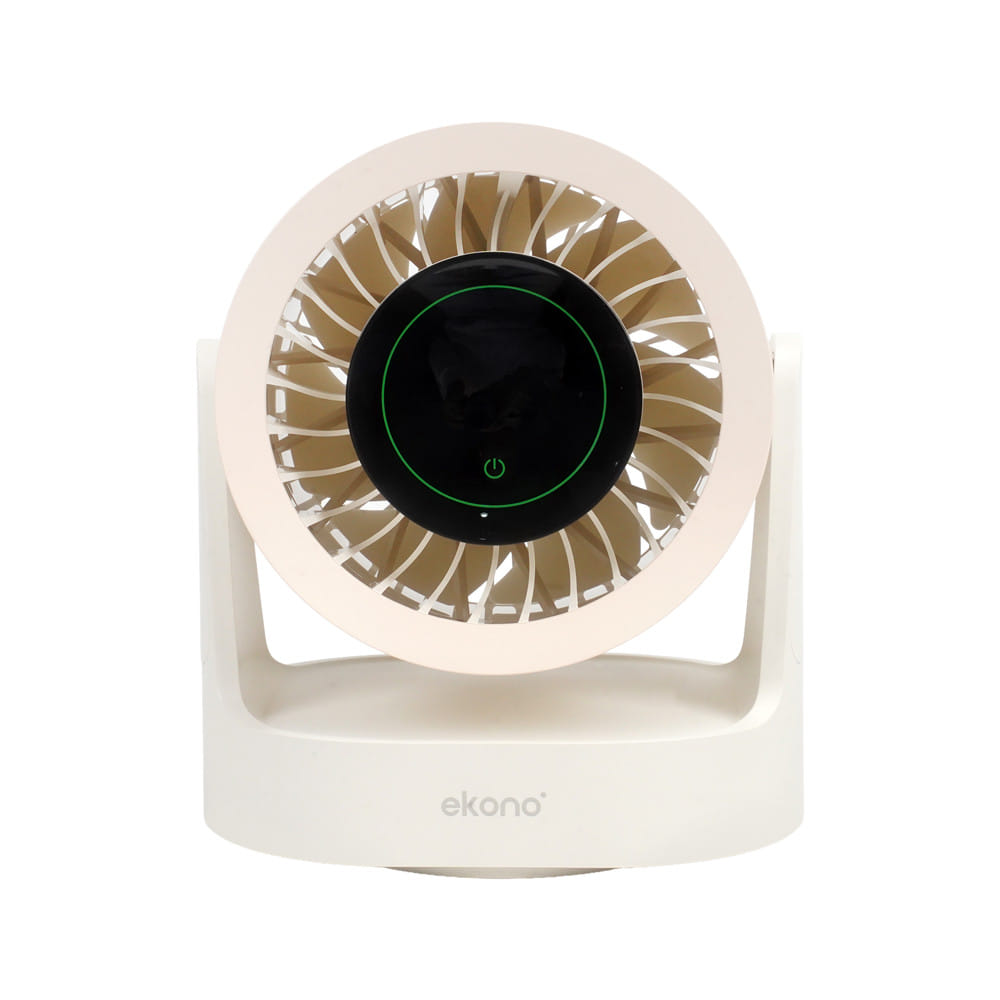 พัดลมพกพา 5 นิ้ว EKONO EK-PTB18CM สีครีม