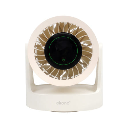 พัดลมพกพา 5 นิ้ว EKONO EK-PTB18CM สีครีม_2