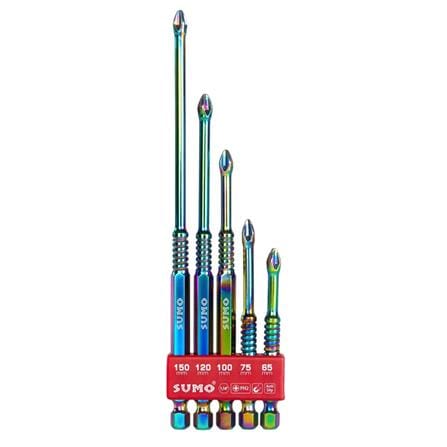 ชุดดอกไขควงลดแรงกระแทก SUMO PH2 65-150 มม. 5 ชิ้น_0