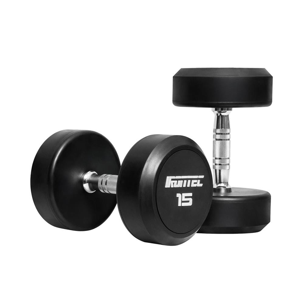 ดัมเบลทรงกลมหุ้มยาง IRONTEC 15 กก. (2 ชิ้น)