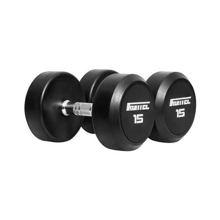 RUBBER-COATED ROUND DUMBBELLS IRONTEC 15KG (2RUBBER-COATED ROUND DUMBBELLS IRONTEC 15KG (2...