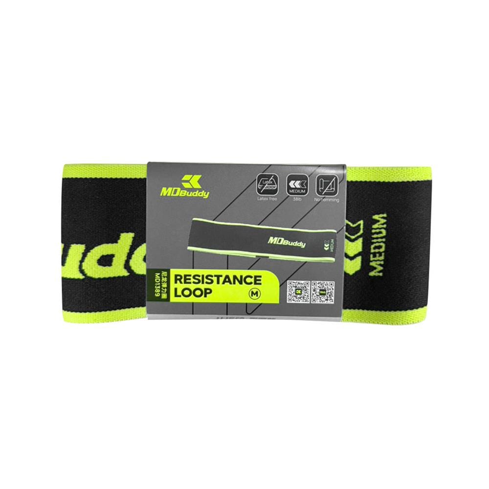 ยางยืดออกกำลังกาย MDBUDDY MEDIUM LEVEL สีดำ