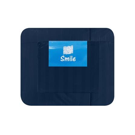 ชุดผ้าปูที่นอน 6 ฟุต (ชุด 6 ชิ้น) PICASSO SMILE สี NAVY BLUE_3