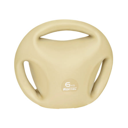 เคตเทิลเบลแบบนุ่ม IRONTEC 3-HAND 6 กก. สีครีม_1
