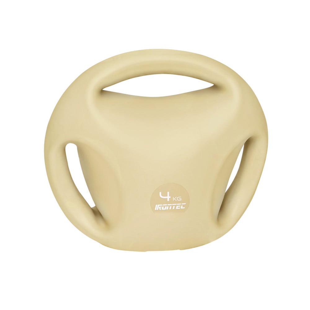 เคตเทิลเบลแบบนุ่ม IRONTEC 3-HAND 4 กก. สีครีม