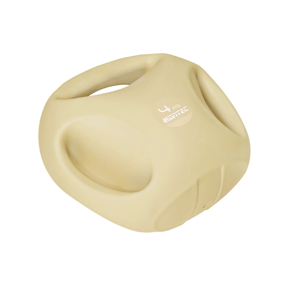 เคตเทิลเบลแบบนุ่ม IRONTEC 3-HAND 4 กก. สีครีม