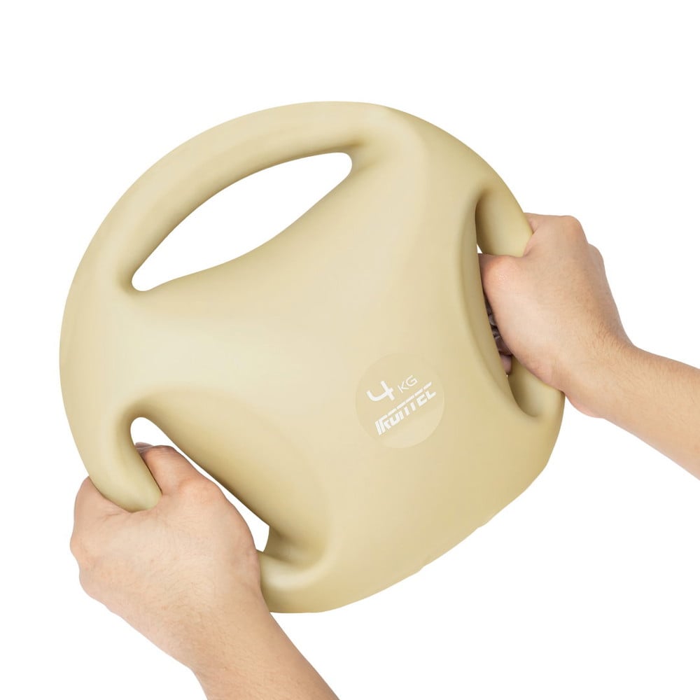 เคตเทิลเบลแบบนุ่ม IRONTEC 3-HAND 4 กก. สีครีม