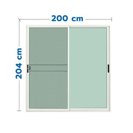 ประตูบานเลื่อน อะลูมิเนียม S-S KPA KPA111 200x204 ซม. สีขาว_0