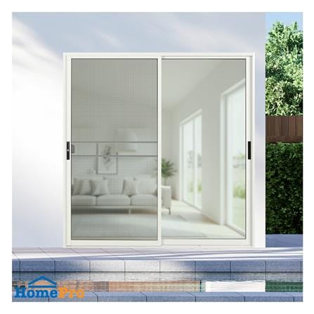 ประตูบานเลื่อน อะลูมิเนียม S-S KPA KPA111 200x204 ซม. สีขาว_1