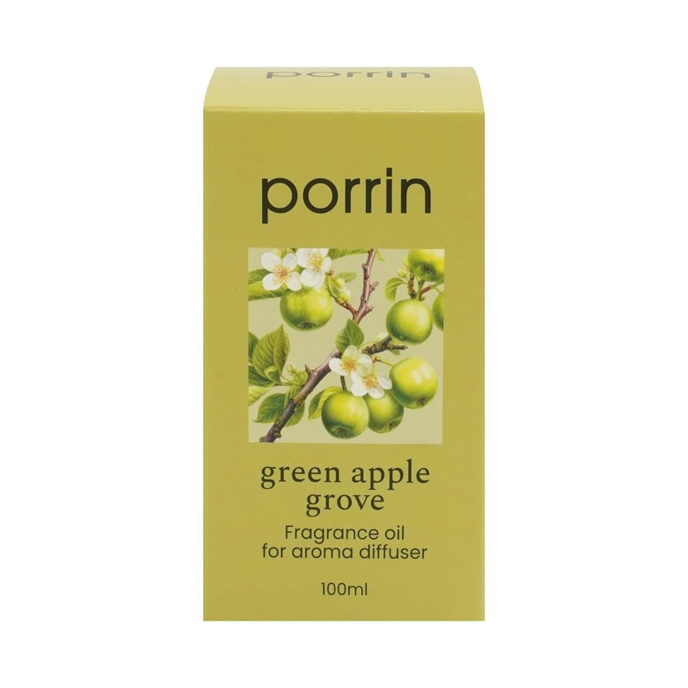 น้ำมันหอมระเหย PORRIN 100 มล. GREEN APPLE GROVE