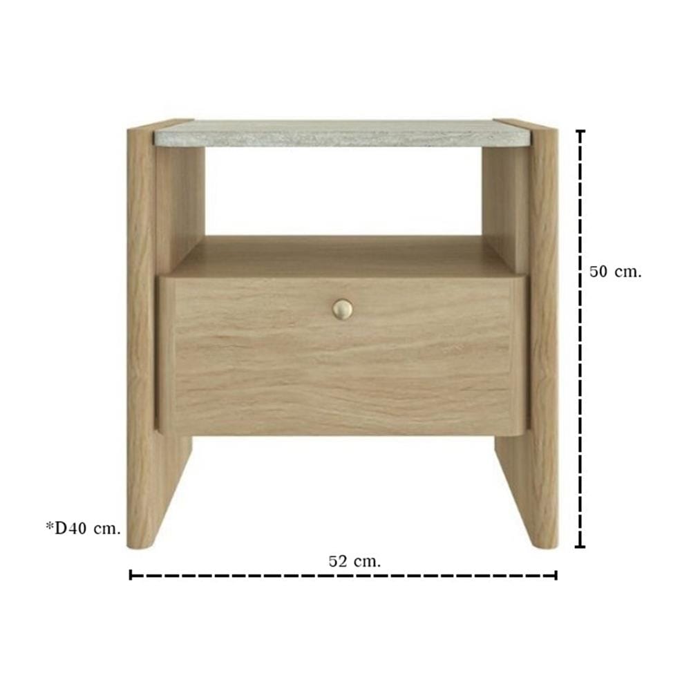 ตู้ข้างเตียง SB FURNITURE VELIN 19250566 52 ซม. สี VALLEY OAK