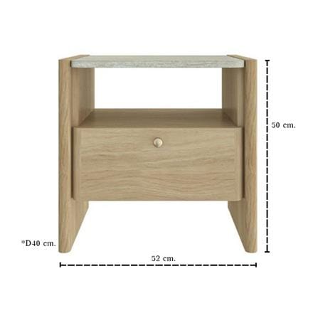 ตู้ข้างเตียง SB FURNITURE VELIN 19250566 52 ซม. สี VALLEY OAK_3