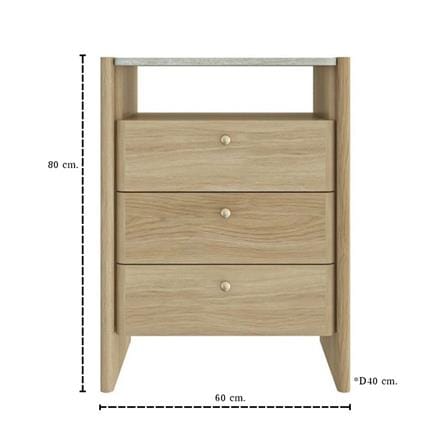 ตู้ลิ้นชัก SB FURNITURE VELIN 19250568 60 ซม. สีวัลเลย์โอ๊ค_4