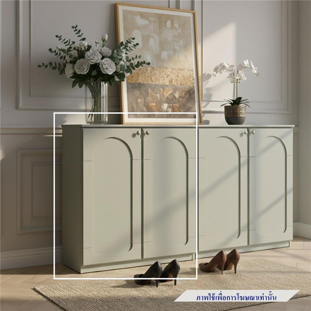 ตู้เตี้ยบานเปิด SB FURNITURE CLIA 19249163 80 ซม. สีพิวเตอร์ เกรย์