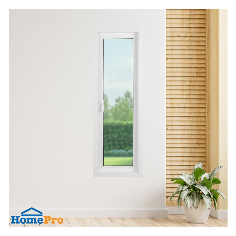 หน้าต่างบานเปิด อะลูมิเนียม มุ้ง KPA 50x150 ซม. สีขาว