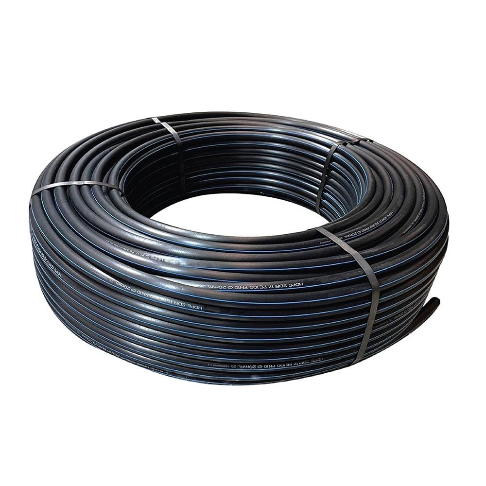 ท่อ HDPE คาดฟ้า SPRING PN10 PE100 20 มม. x 200 ม.