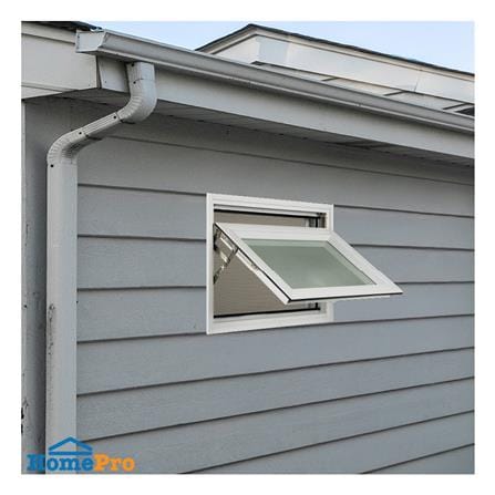 หน้าต่างบานกระทุ้ง อะลูมิเนียม มุ้ง KPA 60x40 ซม. สีขาว_1