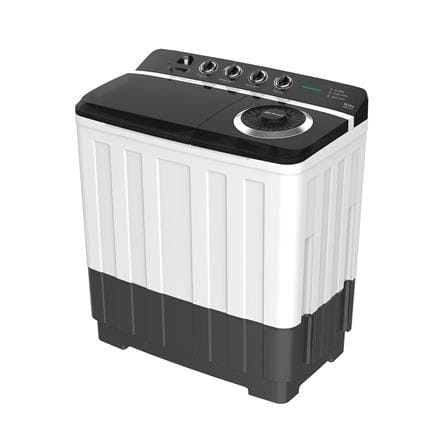 เครื่องซักผ้า 2 ถัง HISENSE WSRB1813UB 18 กก. สีขาว-ดำ_1