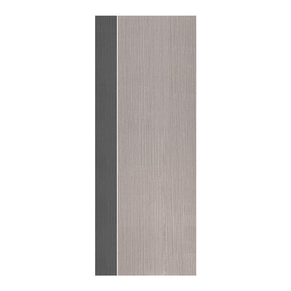 ประตูห้องน้ำ UPVC ไม่เจาะลูกบิด ECO-DOOR PB1 เซาะร่อง 70x180 ซม. สีเทา ทูโทน