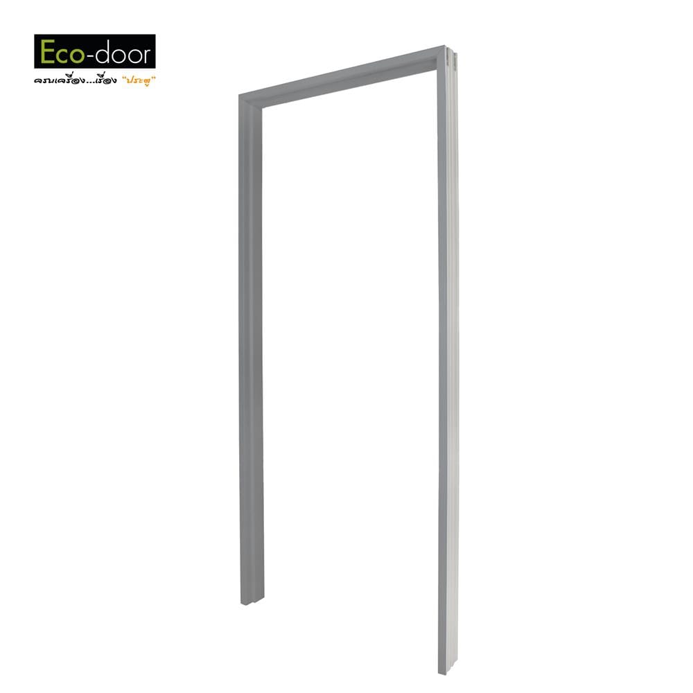 วงกบประตูไม้สังเคราะห์ WPC ECO-DOOR GVSM-100 70x200 ซม. สีเทา