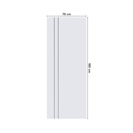 ประตูห้องน้ำ UPVC ไม่เจาะลูกบิด ECO-DOOR P2 เซาะร่อง 70x180 ซม. สีขาว_3
