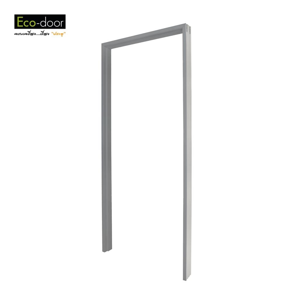 วงกบประตูไม้สังเคราะห์ WPC ECO-DOOR GVSM-100 80x200 ซม. สีเทา