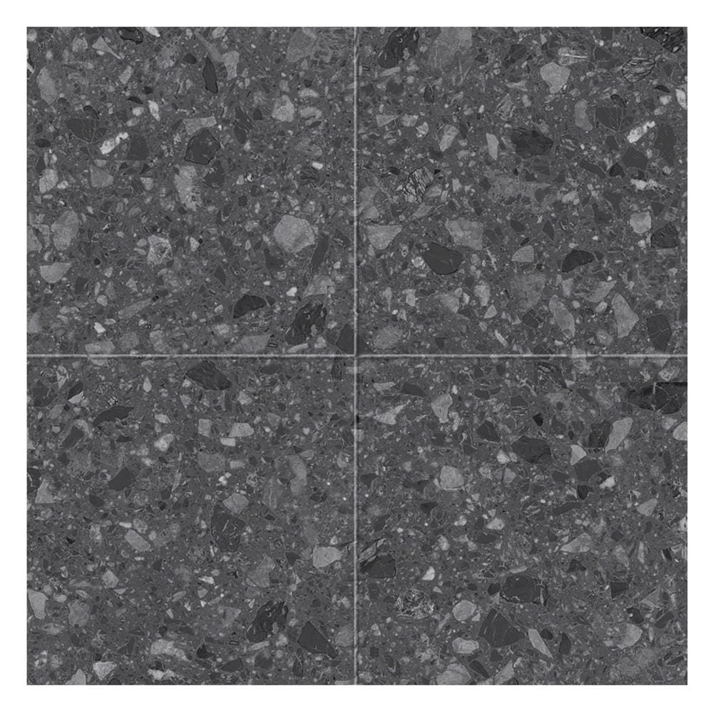 กระเบื้องพื้น 50x50 ซม. TARA ก่ามเอิน ดำ A 1 ตร.ม.