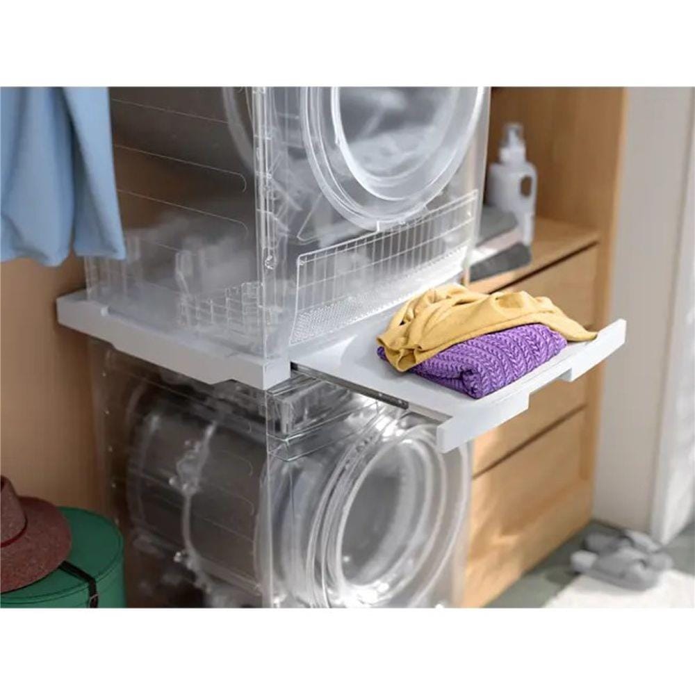ชุดวางซ้อนเครื่องซักผ้าและเครื่องอบผ้า ELECTROLUX E1WYHSK2 สีขาว