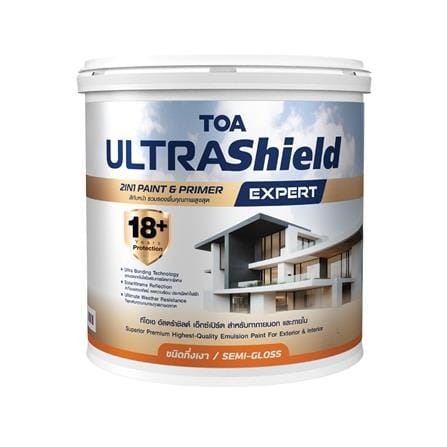 สีน้ำทาภายนอก ชนิดกึ่งเงา TOA ULTRASHIELD EXPERT BASE D 1 แกลลอน_0