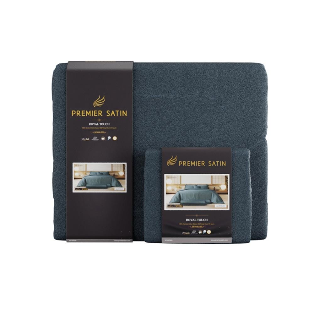 ชุดผ้าปูที่นอน 6 ฟุต (ชุด 6 ชิ้น) PREMIER SATIN ROYAL TOUCH SOLID SPC084