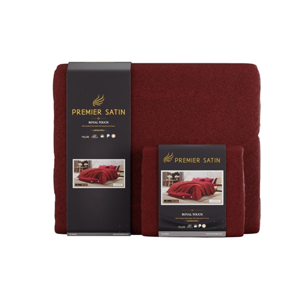 ชุดผ้าปูที่นอน 5 ฟุต (ชุด 6 ชิ้น) PREMIER SATIN ROYAL TOUCH SOLID SPC082