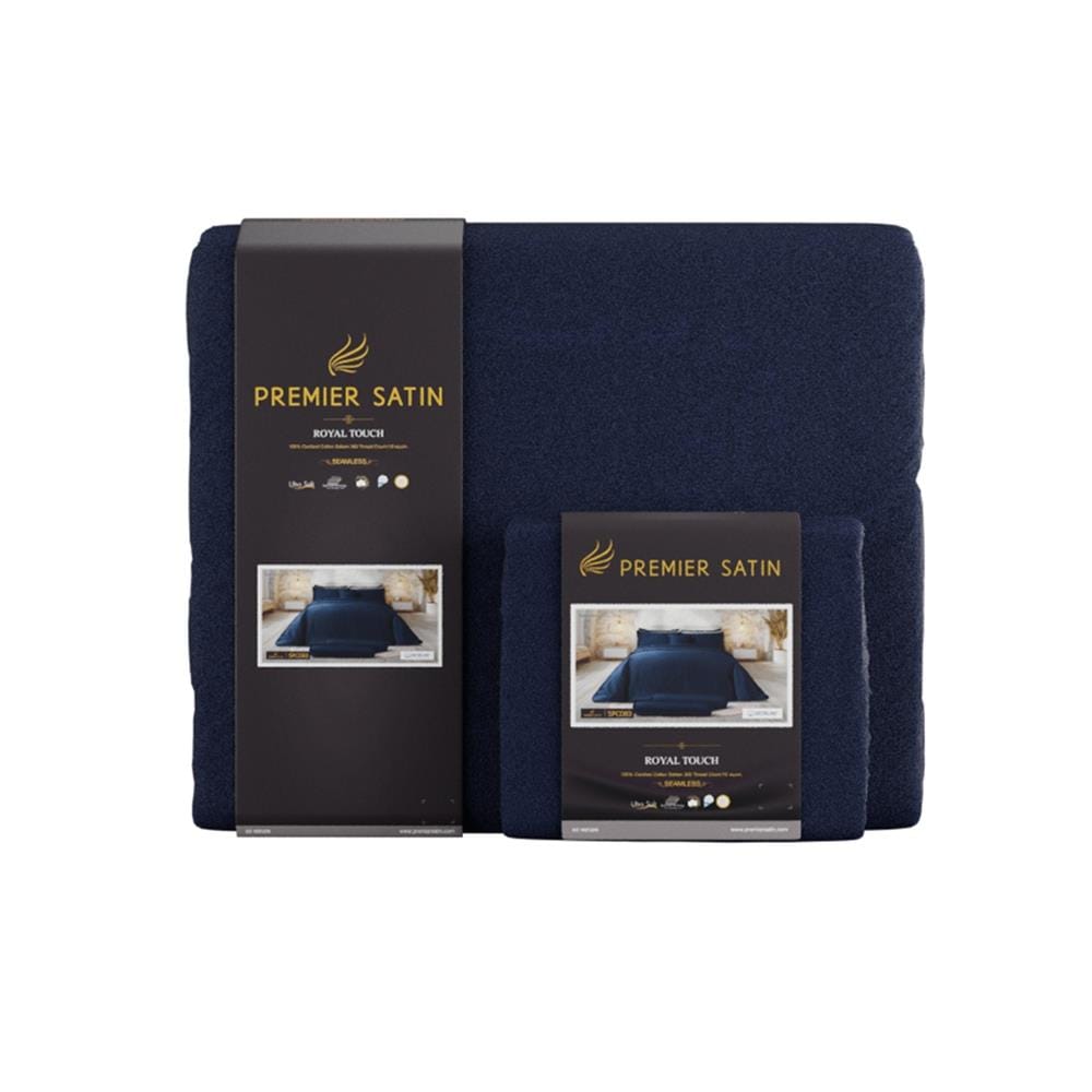 ชุดผ้าปูที่นอน 6 ฟุต (ชุด 6 ชิ้น) PREMIER SATIN ROYAL TOUCH SOLID SPC083