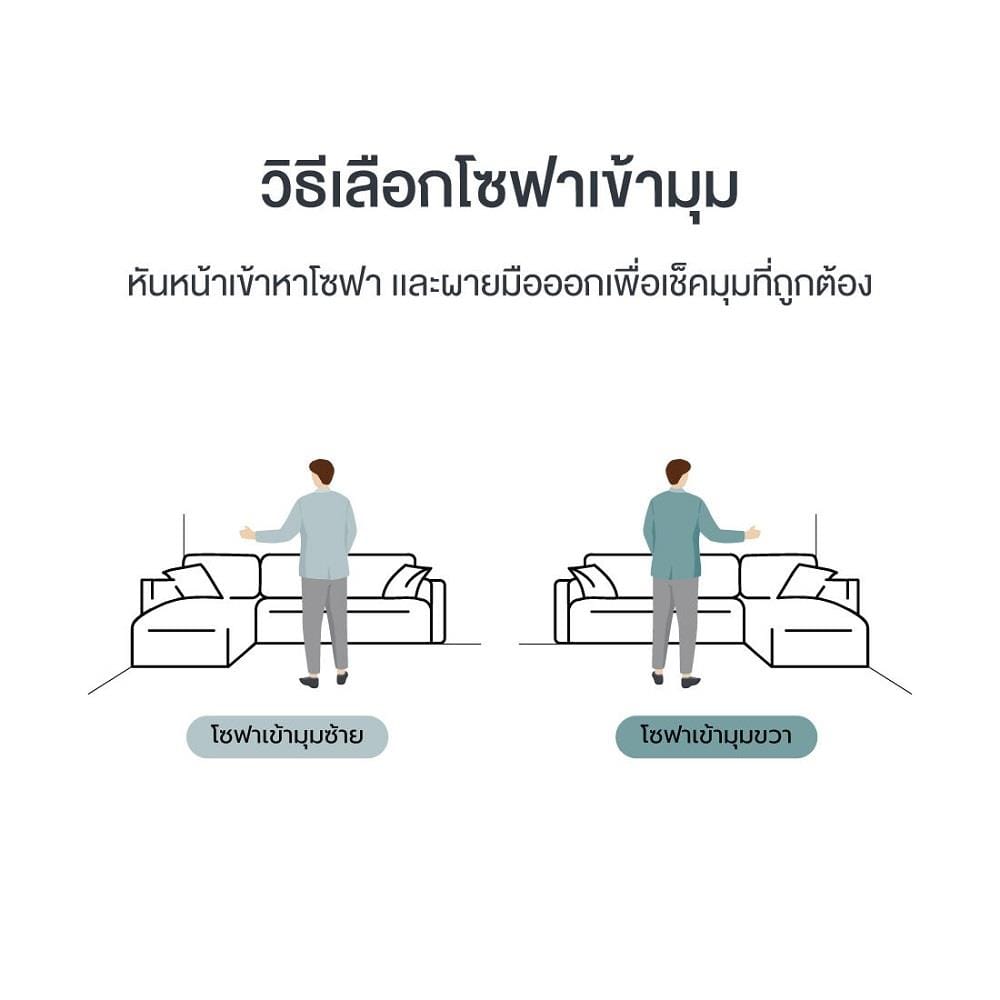 โซฟาเข้ามุมขวา SB FURNITURE LASSIE 19248638 สีน้ำตาล