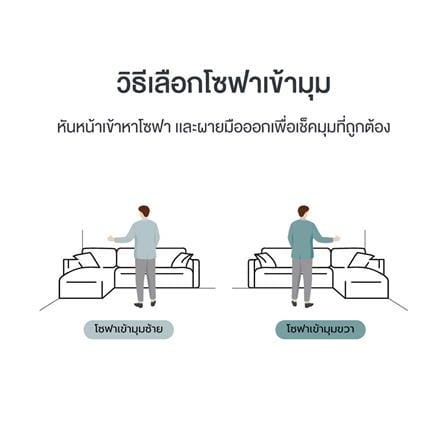 โซฟาเข้ามุมขวา SB FURNITURE LASSIE 19248638 สีน้ำตาล_4
