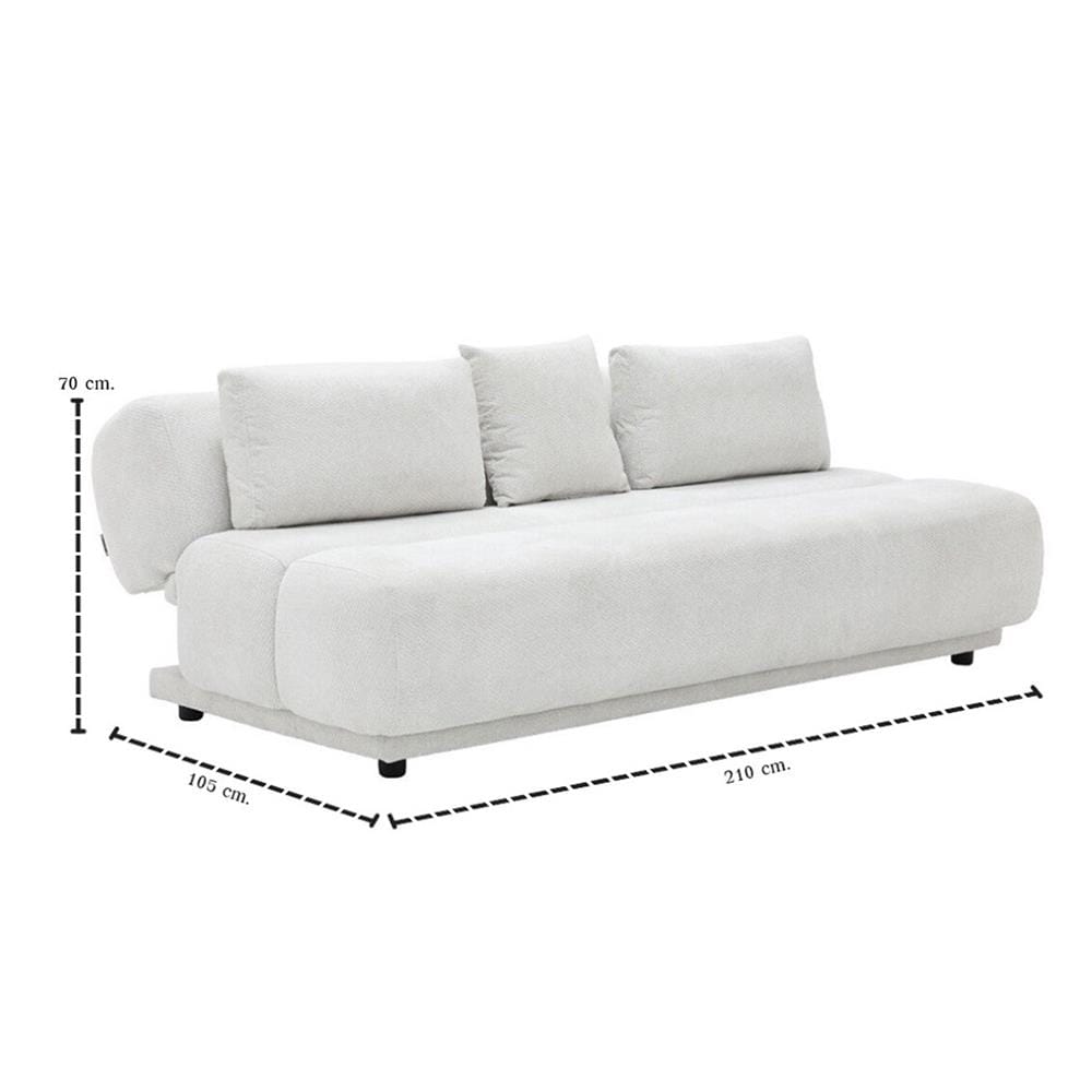โซฟาเบด 3 ที่นั่ง SB FURNITURE CHAUNCY 19243064 สีครีม